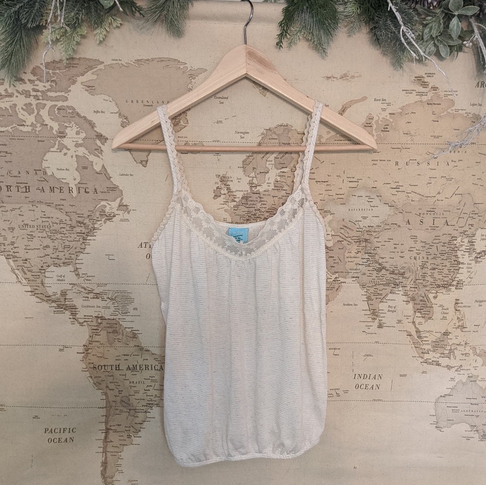 BOGO FREE Cream lace camisole